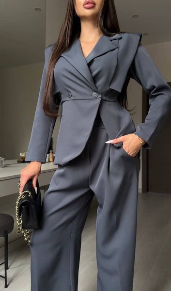 Жіночий костюм з широкими штанами 3280jw фото