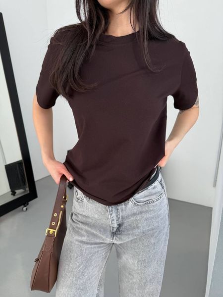 Базова жіноча футболка з 100% бавовни 0798 nk фото